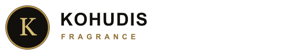 KOHUDIS Fragrance black and gold logo