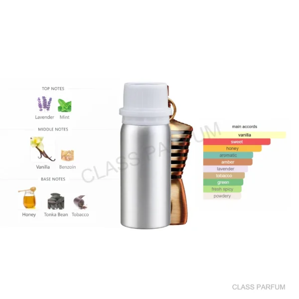 Inspired by Le Male Elixir 100ml fragrance oil refill