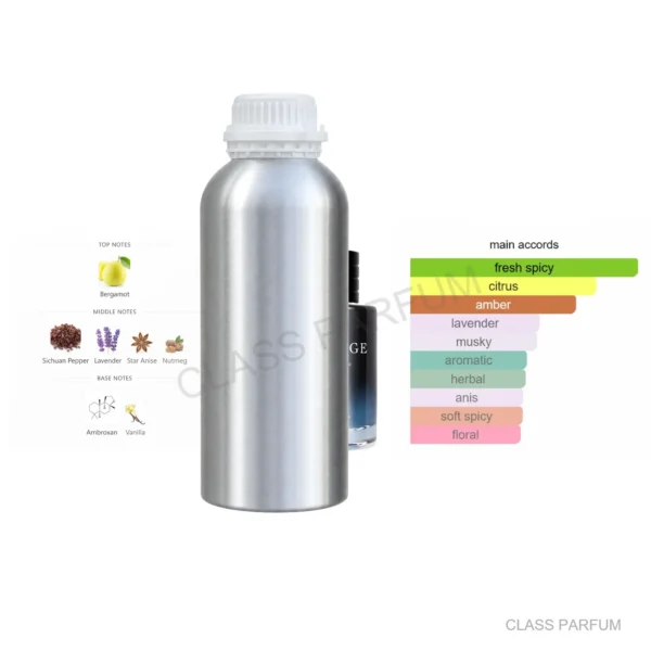 Inspired by Sauvage EDP 1000ml fragrance oil refill